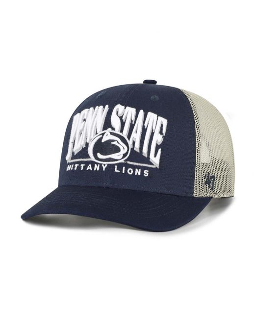 '47 Blue Penn State Nittany Lions Arid Adjustable Trucker Hat for men