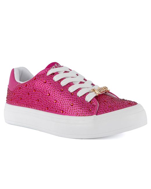 Juicy Couture Pink Alanis B Embellished Sneaker