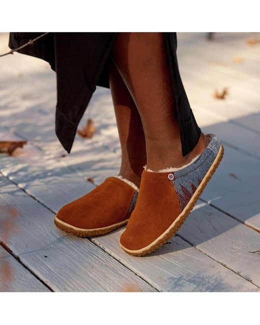Minnetonka Brown Tahoe Slipper Clogs