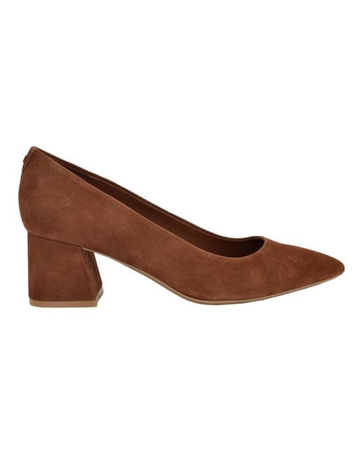 Calvin Klein Brown Lenott Pointy Toe Pumps