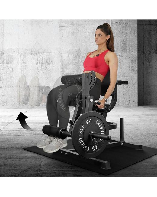 BalanceFrom Fitness Black Leg Extension & Curl Machine