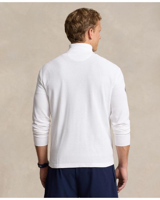 Polo Ralph Lauren White Wimbledon 2024 Quarter-zip Pullover for men