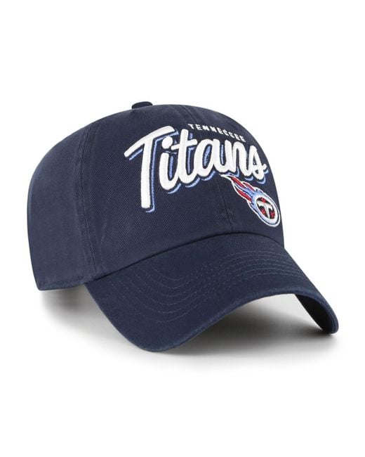 '47 Blue Tennessee Titans Ariana Clean Up Adjustable Hat