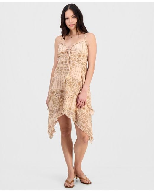 And Now This Women's Natural Print Sleeveless Dress