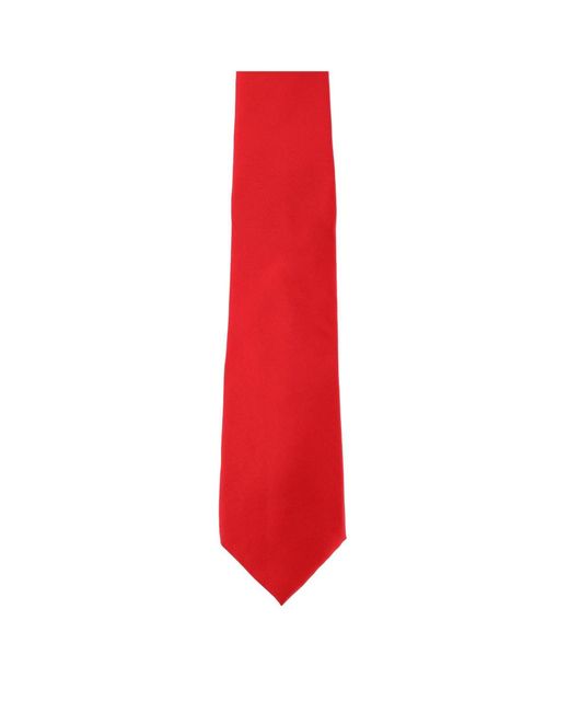Trafalgar Red Sutton Solid Color Silk Necktie for men