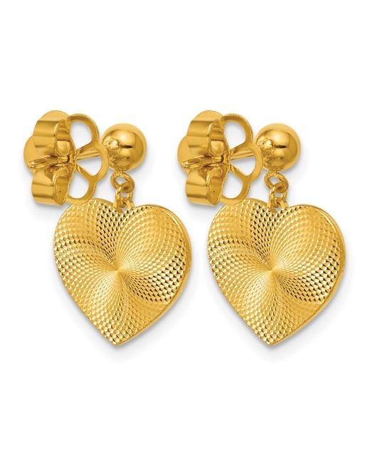 Macy's Metallic Heart Dangle Drop Earrings