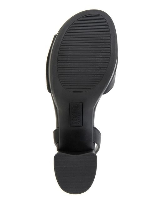 Kenneth Cole Black Ryanne Platform Sandals
