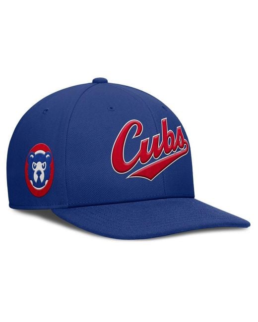 Nike Blue Chicago Cubs Pro Performance Snapback Hat for men