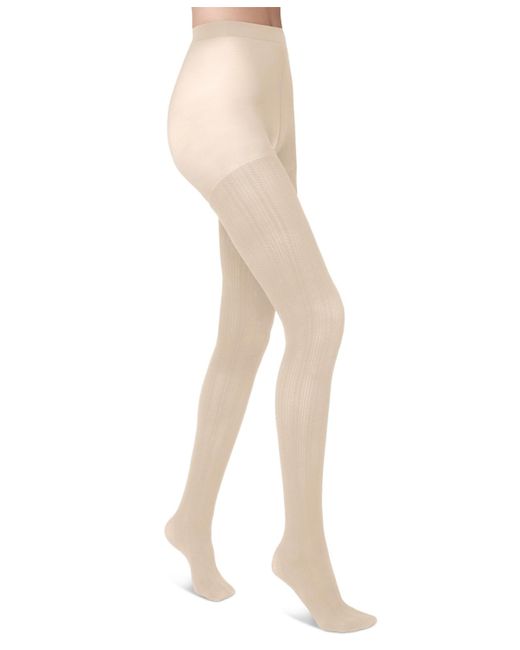Hue Natural Control-top Cable Tights U24233