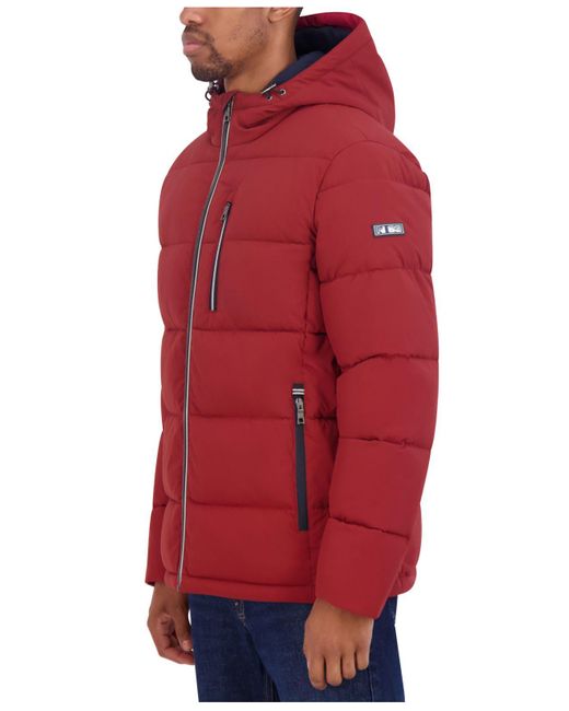 nautica red puffer jacket