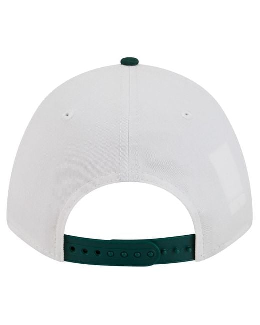 KTZ White/green South Florida Bulls Arch Two-tone Rope 9forty A-frame M-crown Adjustable Hat for men
