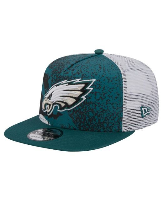KTZ Midnight Green Philadelphia Eagles Court Sport 9fifty Snapback Hat for men