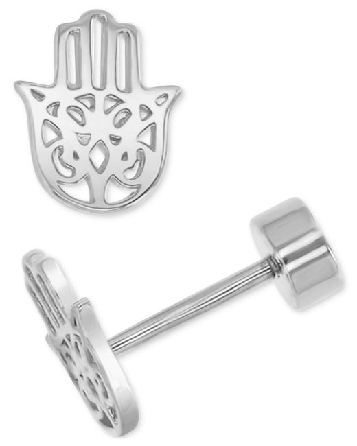 Macy's White Stud Earrings