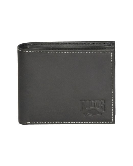 ROOTS Green Men Slimfold Wallet for men