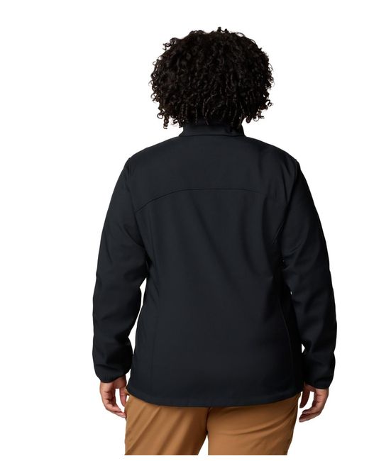 Columbia Blue Plus Size Kruser Ridge Iii Softshell Jacket