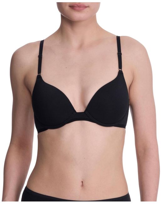 Natori Black Bliss Cotton Convertible T-shirt Bra