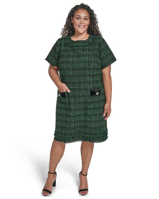 green leopard print dress zara Picnic in the Park Gingham Dress in Blue PLUS 2X main image 1