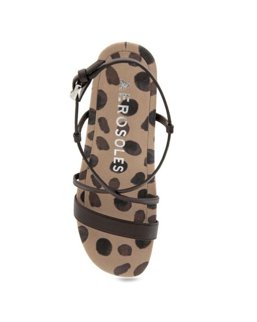Aerosoles Metallic Miles Round Toe Wedge Sandals