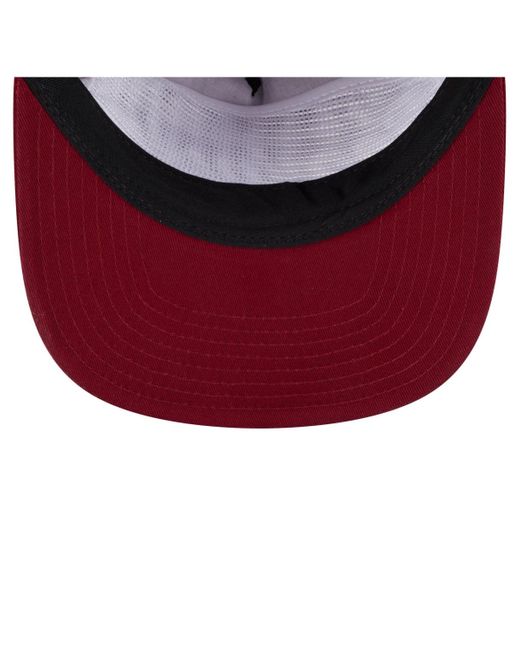 KTZ Red Florida State Seminoles Adventure Team Text Golfer Snapback Hat for men