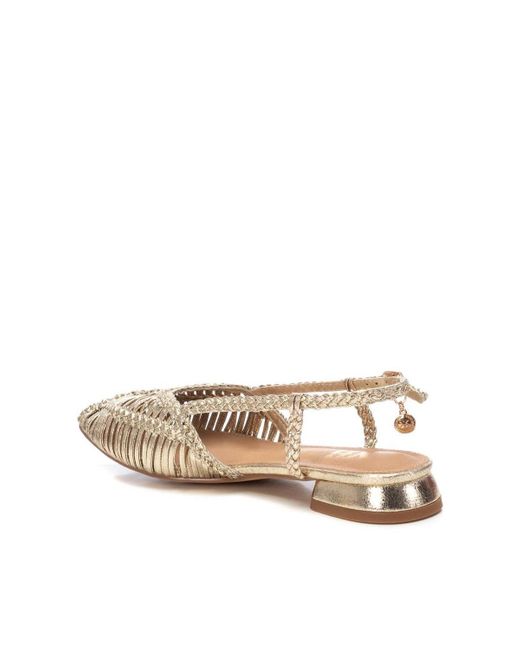 Xti Natural Braided Slingback Flats By