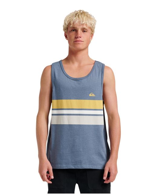 Quiksilver Blue Original Stripe Tank Top for men