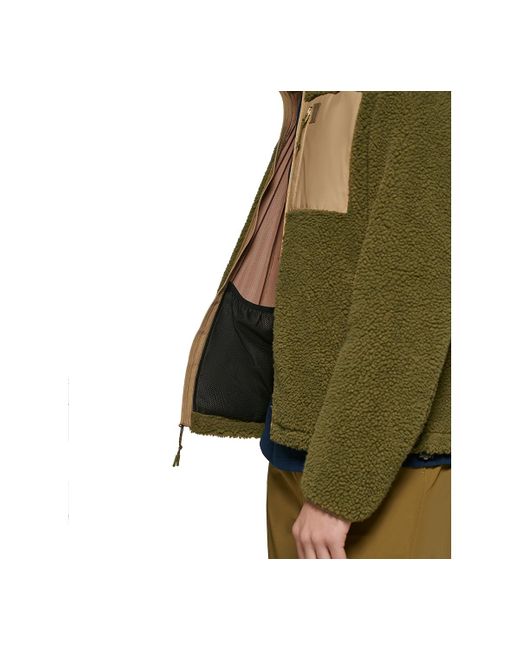 BASS OUTDOOR Green Highline Trail Full-zip Fleece Jacket for men