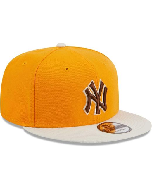 KTZ Orange New York Yankees Tiramisu 9fifty Snapback Hat for men