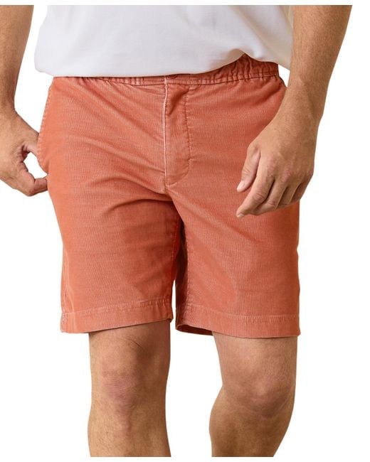 Tommy Bahama Orange Coastline Corduroy 8" Shorts for men