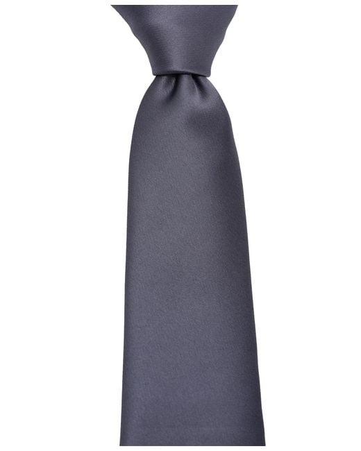 DKNY Blue Shine Satin Solid Slim Tie for men