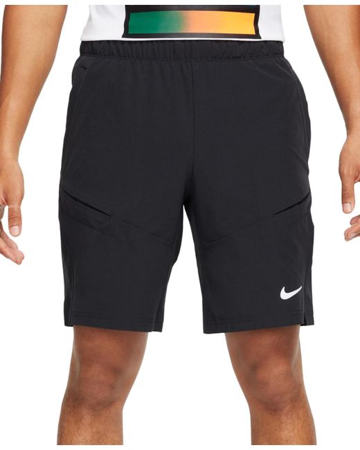 Nike Black Court Advantage 9" Tennis Shorts for men