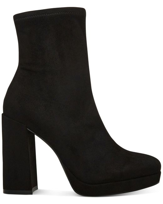 Steve Madden Macayla Platform Block-heel Booties in Black | Lyst
