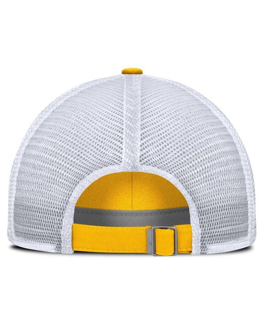 Nike Yellow Michigan Wolverines Club Legacy Adjustable Trucker Hat for men