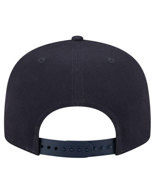 KTZ Blue Notre Dame Fighting Irish Adventure Canvas Split Panel 9fifty Snapback Hat for men