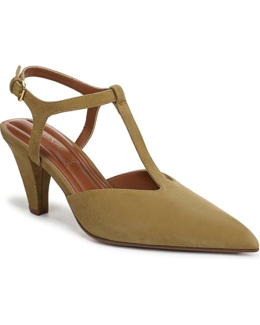 Franco Sarto Metallic Ovett Pointed Toe Strappy Shoes