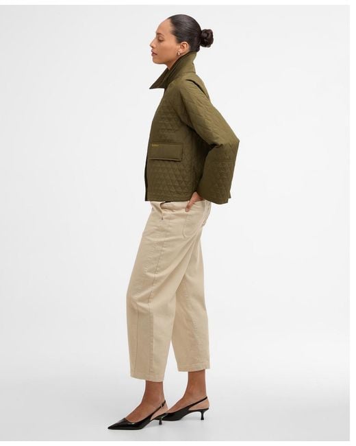 Barbour Green Kirby Quilt Jacket