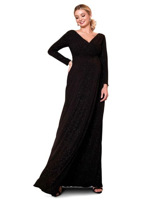 Tiffany Rose Maternity Black Maternity Tiffany Rose Isabella Gown Long