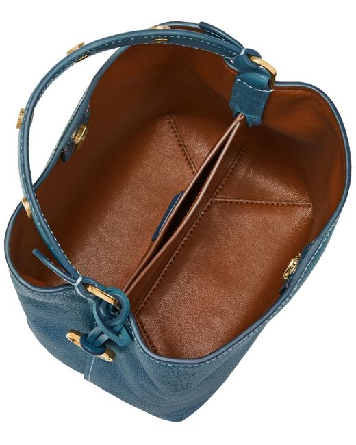 Fossil Blue Jessie Small Bucket Crossbody Bag