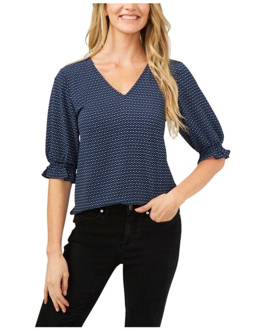cece v neck blouse
