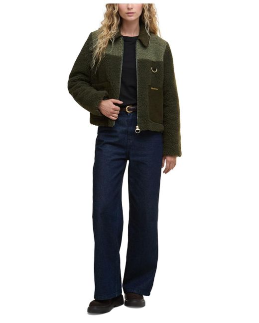 Barbour Green Malena Fleece Jacket