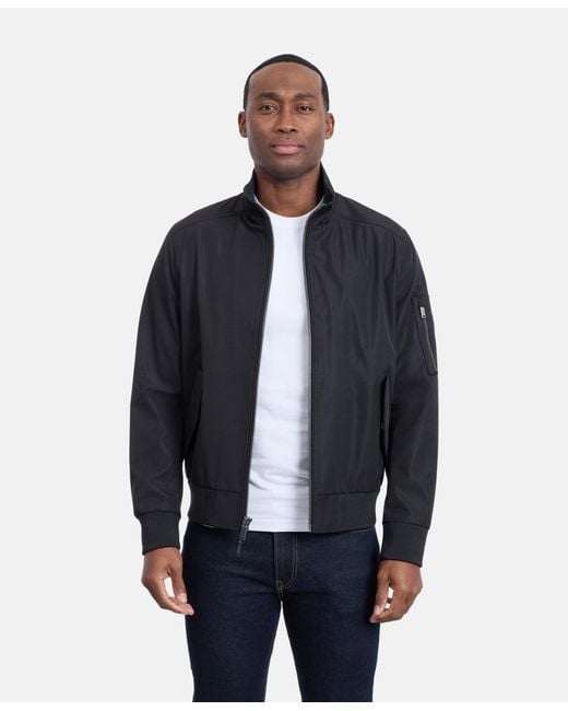Calvin Klein Blue Ripstop Bomber Jacket for men
