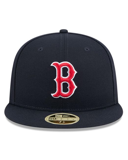 KTZ Blue Boston Red Sox Baseball Hall Of Fame 59fifty Fitted Hat for men