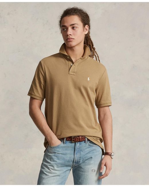 Polo Ralph Lauren Natural Classic-fit Mesh Polo for men
