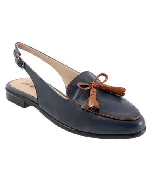 Trotters Blue Lillie Flat