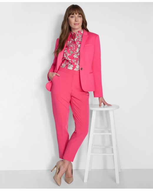 Tommy Hilfiger Pink One-button Blazer