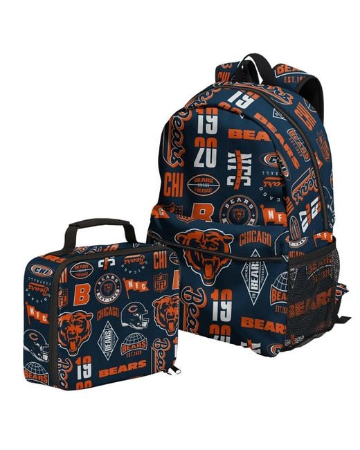 Outerstuff Blue Chicago Bears Backpack And Lunchbox Set