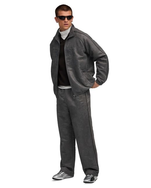 PUMA Gray T7 Relaxed Regular-fit Track Pants for men