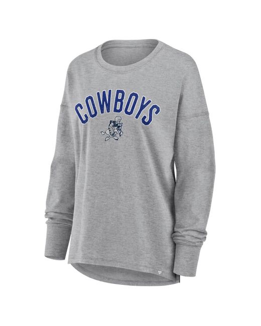 Fanatics Gray Dallas Cowboys Hometown Legacy Long Sleeve T-shirt