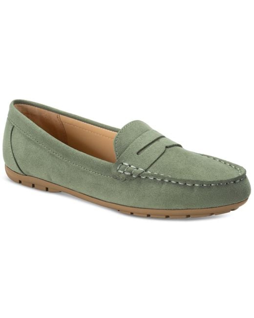 Style & Co. Green Serafinaa Driver Penny Loafers