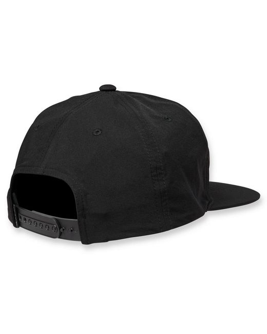 Quiksilver Black 5-panel Flat Brim Hat for men