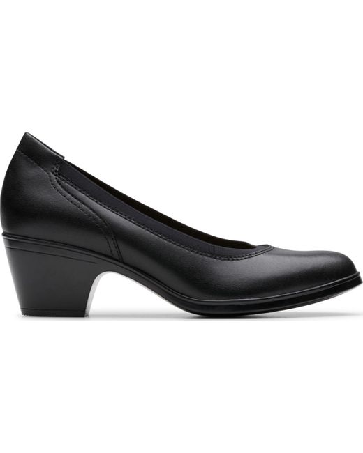 Clarks Black Emily2 Edyth Slip-on Pumps
